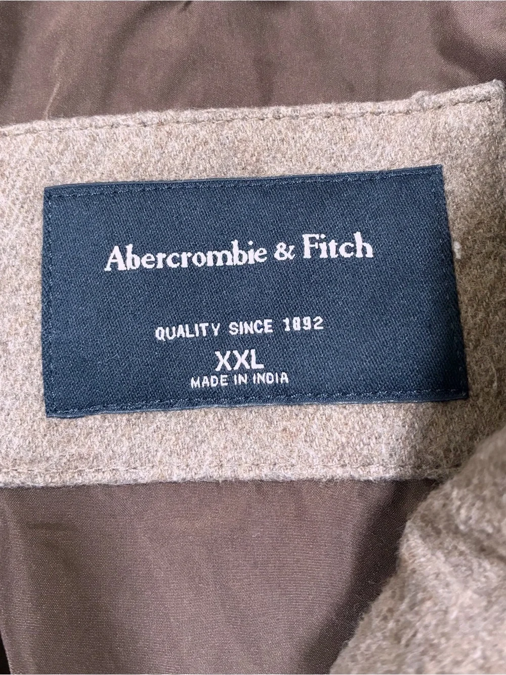 ABERCROMBIE & FITCH Men’s Full Zipper Jacket Size XXL